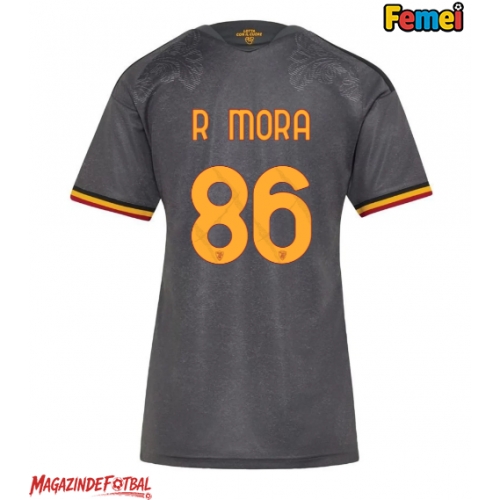 AS Roma Rodrigo Mora #86 Tricou Fotbal Replică 2026-27 Femei Treilea AS Roma Rodrigo Mora #86 Tricou Fotbal Replică 2026-27 Femei Treilea